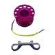 thumbnail image 3 of Carrete De Buceo Carrete De Buceo Con Línea De Alta Visibilidad De 30 M/100 Pies Y Carrete Rosa Con Clip, 3 of 5