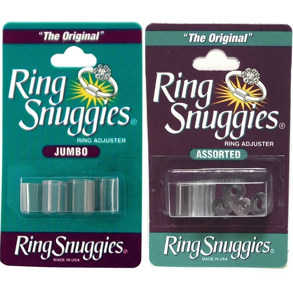 Ring Snuggies Ajustadores de Anillos Pack Combo Original y Jumbo