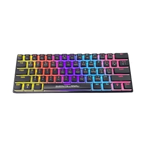 Genérico - Teclado Gamer Inalámbrico 60% Qk-61P8 Sw Azul Ingles