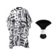 thumbnail image 4 of Barber Cape Neck Duster Brush Makeup Cape Mujeres Hombres Niñas Niños Maquillador Artista Gris, 4 of 5