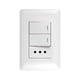 thumbnail image 2 of Tomacorriente Simple 10A 250V + Interruptor Doble 9/12 10A 250V Blanco, 2 of 4