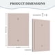 thumbnail image 5 of Cubierta decorativa para interruptor de luz Oilbiexn, beige rosado, 1 módulo, 5 of 9