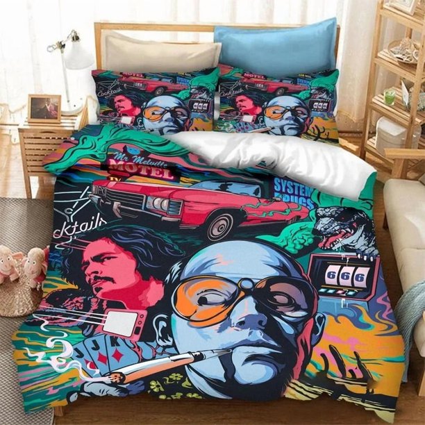Fear and Loathing in Las Vegas Bedding Set,Duvet Cover Comforter Bed Set Quilt Cover Pillowcase,King Queen Twin Size Boys GirlsBed Sheets
