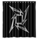 thumbnail image 1 of Cortina de ducha Metallica, juego de cortinas de baño con ganchos, tamaño 66 x 72 pulgadas, 1 of 3