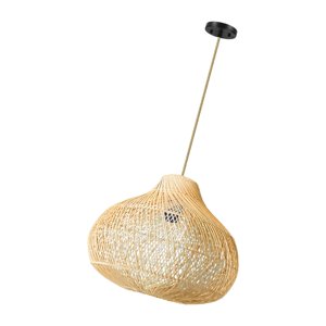 Ioensy - Sombra De Lámpara Colgante De Ratán Natural Sombra De Luz De Techo Colgante Para Hotel