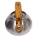 thumbnail image 3 of Tetera con silbato de 2.5 litros, acero inoxidable, manija de madera, 3 of 3
