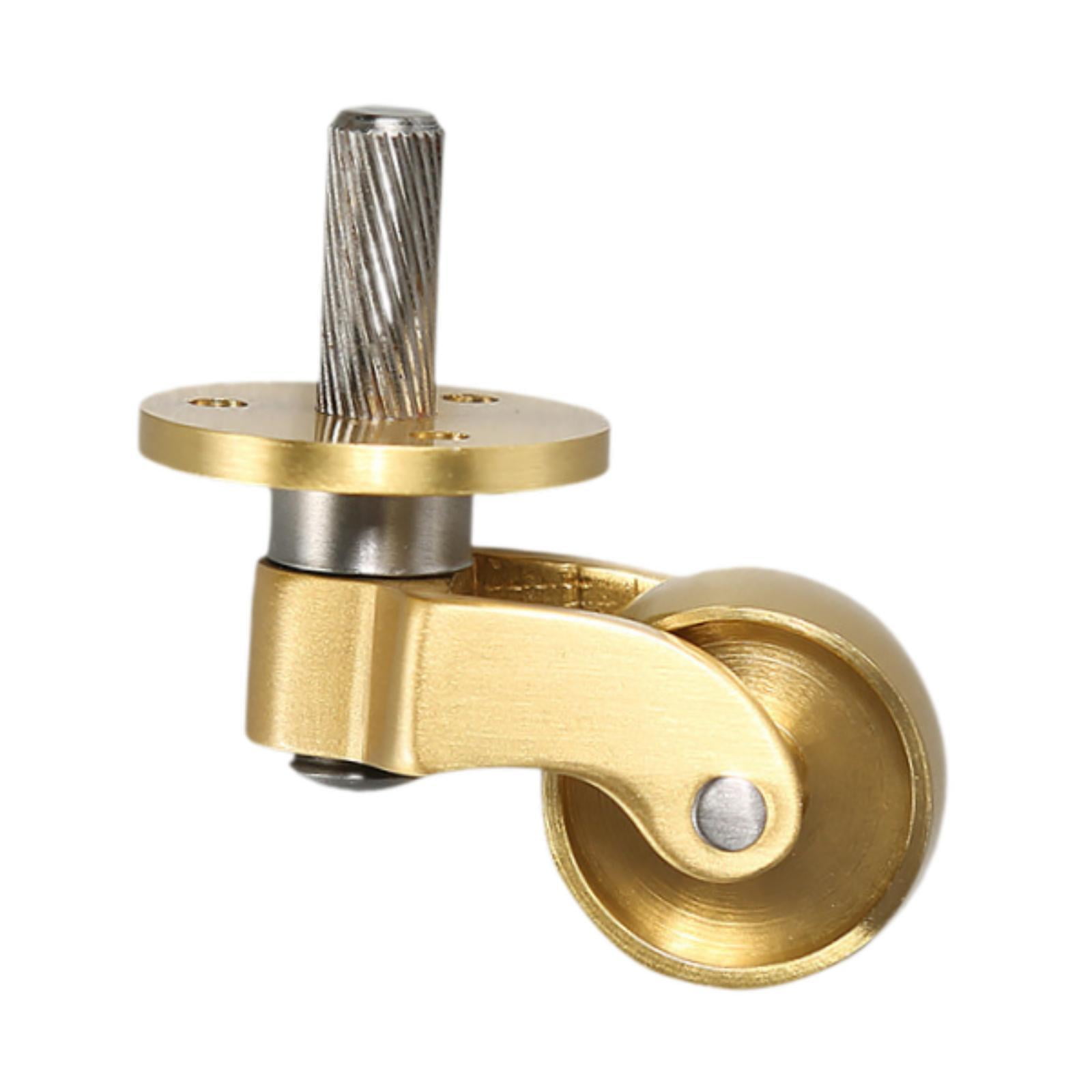 Magideal - Rueda Giratoria De Alta Resistencia, Rueda Giratoria Para Patas De Muebles De Latón, Silla De Mesa Sólida, Rueda De Sofás De Pianos Silenciosos De Estilo D