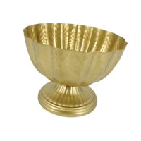 Bothyi - Maceta De Urna Clásica Europea Rústica Para Cafetería, Boda, Oficina, 23 Cm, Color Dorado Claro