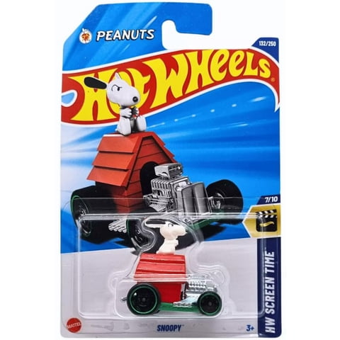 Mattel - Vehículo Fundido Hot Wheels Snoopy Hw Screen Time Collection