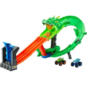 Set De Juego De Juguete Hot Wheels Monster Trucks Sharks Vs Dinos 1:64