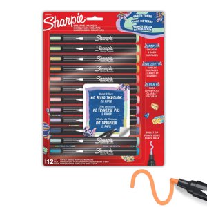 Set 12 Marcadores Sharpie Acrylic Punta Redonda Naturaleza