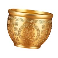 Bothyi - Estatua Decorativa De Escritorio, Cuenco De Latón Feng Shui Para Reunión, Estantería, Dormitorio, 9,5 Cm De Diámetro