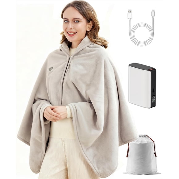 Manta térmica Zireot, batería inalámbrica recargable de 9000 mAh