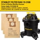 thumbnail image 2 of Bolsa Filtro Stanley 193100 3 Unidades Para Aspiradora 58 Gal, 2 of 3