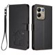 thumbnail image 1 of Xiaomi Redmi 17 4G/5G Funda Billetera con Estampado de Gato, Negro, 1 of 6