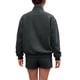 thumbnail image 3 of INSPIRE CHIC Chaqueta Bomber de Mujer con Cuadros de Imitación de Piel Ante de Color Contrastante con Cremallera y Puños Elásticos Pequeña Gris, 3 of 6