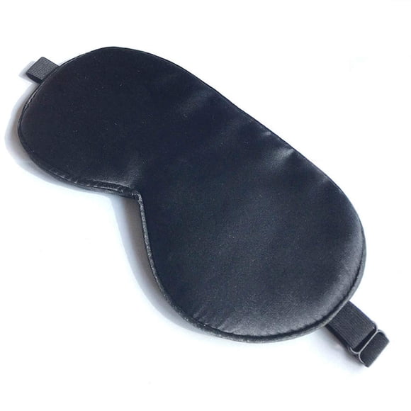 Máscara para dormir Spacepower, máscara de ojos de seda para dormir, color negro
