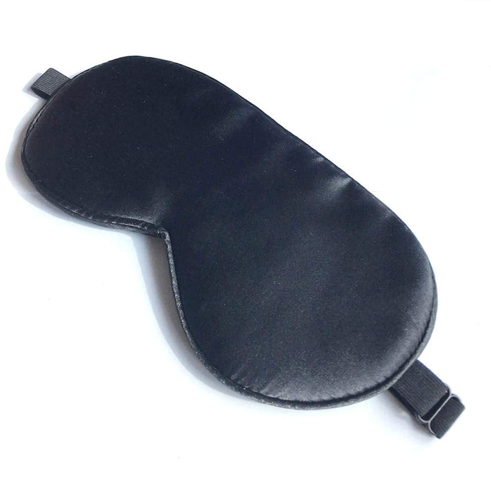 Máscara Para Dormir Spacepower, Máscara De Ojos De Seda Para Dormir, Color Negro