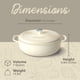thumbnail image 2 of Olla Holandesa Segretto Cookware de Hierro Fundido Esmaltado 7L Blanca, 2 of 8