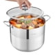 thumbnail image 1 of Olla para caldo VEVOR de 16 cuartos de acero inoxidable con tapa de vidrio, 1 of 9