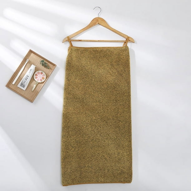 1pc Antibacterial Coral Velvet Bath Dress for Women - Water Absorbing Pool Towel with Bamboo Charcoal Fiber - Versatile and Wearable Bath Skirt - 55x29.5in - Perfect Bathroom Accessory