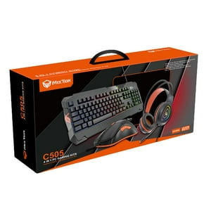 Meetion - Kits 4 En 1 C505 Teclado-Mouse-Audífono Y Mouse Pad