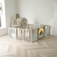 Igpro - Corral Infantil Plegable Mas Aro De Baloncesto Con Casita