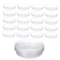 Magideal - 30 Platillos Para Macetas, Base Transparente Para Macetas, Estable, Gruesa, Duradera, Bandeja De Goteo Transparente Para Plantas, Bandeja Para Plantas 15Cm