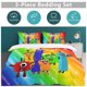 thumbnail image 5 of Number Block Bedding Set Duvet Cover Comfortable and Lightweight Cartoon Bedding 3 Piece Bed Set, 5 of 5