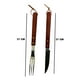 thumbnail image 2 of Set 2 cuchillo parrillero y tenedor para barbacoa, 2 of 4