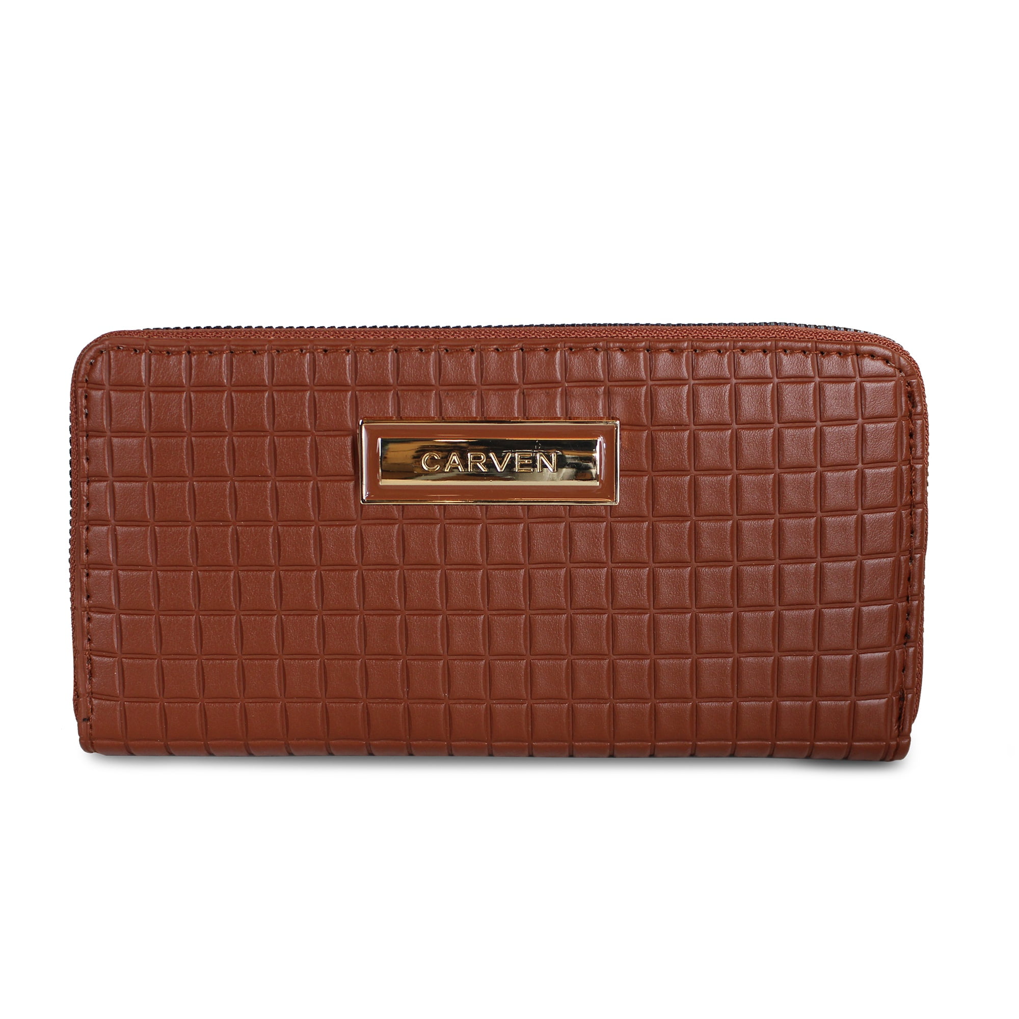 Carven Paris - Billetera De Mujer Nina Marrón Oscuro