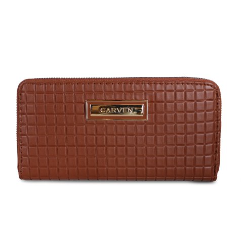 Carven Paris - Billetera De Mujer Nina Marrón Oscuro