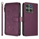 thumbnail image 2 of Funda Cartera Mariposa para [Motorola Edge 60 Pro] con Soporte y Cremallera Violeta, 2 of 6