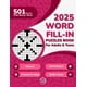 thumbnail image 1 of Word Fill In Puzzles Book for Adults 2025 Edition Volume 2: 500+ Large Print Word Fill-Ins Puzzles With Starter Word and Solutions for Adults, ... Page) (500 Fill-Ins for Endless Enjoyment), 1 of 1