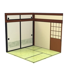 Magideal - 1:6 Mostrar Telón De Fondo Almacenamiento Diorama Modelo Escena Exhibición Para Figuras De Acción, Coche Fundido Vehículo Escena Juguete Mini Muñeca Casa Japonesa