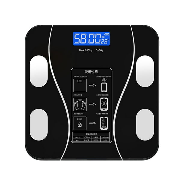Báscula electrónica inteligente para medir la grasa corporal, báscula pequeña para el hogar, venta al por mayor