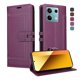 thumbnail image 2 of Premium Wallet Case for Xiaomi Redmi Note 13 Pro 5G with Card Slots & Kickstand, Flip Cover Purple, 2 of 6