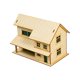 thumbnail image 4 of Casa De Madera En Miniatura, Decoración única 1/72 Para Micropaisaje, Regalo, Mesa De Arena, Estilo A, 4 of 5