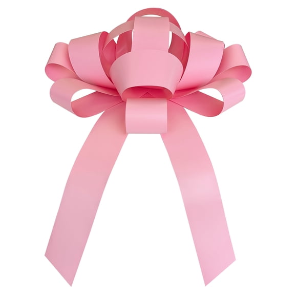 Lazo gigante rosa CarBowz 76 cm, vinilo resistente al clima