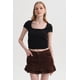 thumbnail image 1 of Polera Mujer Recogido Cropped Negro, 1 of 4