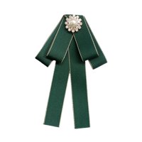 Ioensy - Pajarita Elegante Para Mujer, Regalo De Moda, Lazo De Cinta Para Uniforme, Vestido De Ceremonia, Verde