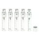thumbnail image 5 of 5 Uds Vacío 5ml Botellas De Perfume Recargables Bomba De Tubo De Pulverización Viales De Vidrio De Plata, 5 of 5