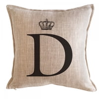 Tuyo Print - Cojín Letra Corona D 45X45