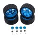 thumbnail image 2 of Kit De Ruedas Y Neumáticos RC, Accesorios De Actualización, Neumáticos De Goma RC Para 144001 1:10 1/14, Color Azul, 2 of 5