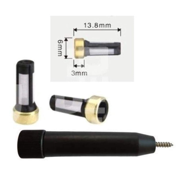 Kit de herramientas para microfiltros de inyectores de combustible Partsapiens, 6 filtros