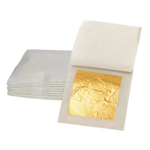 Bothyi - 10 Hojas De Papel De Aluminio Dorado Con Purpurina Para Decoración De Uñas.