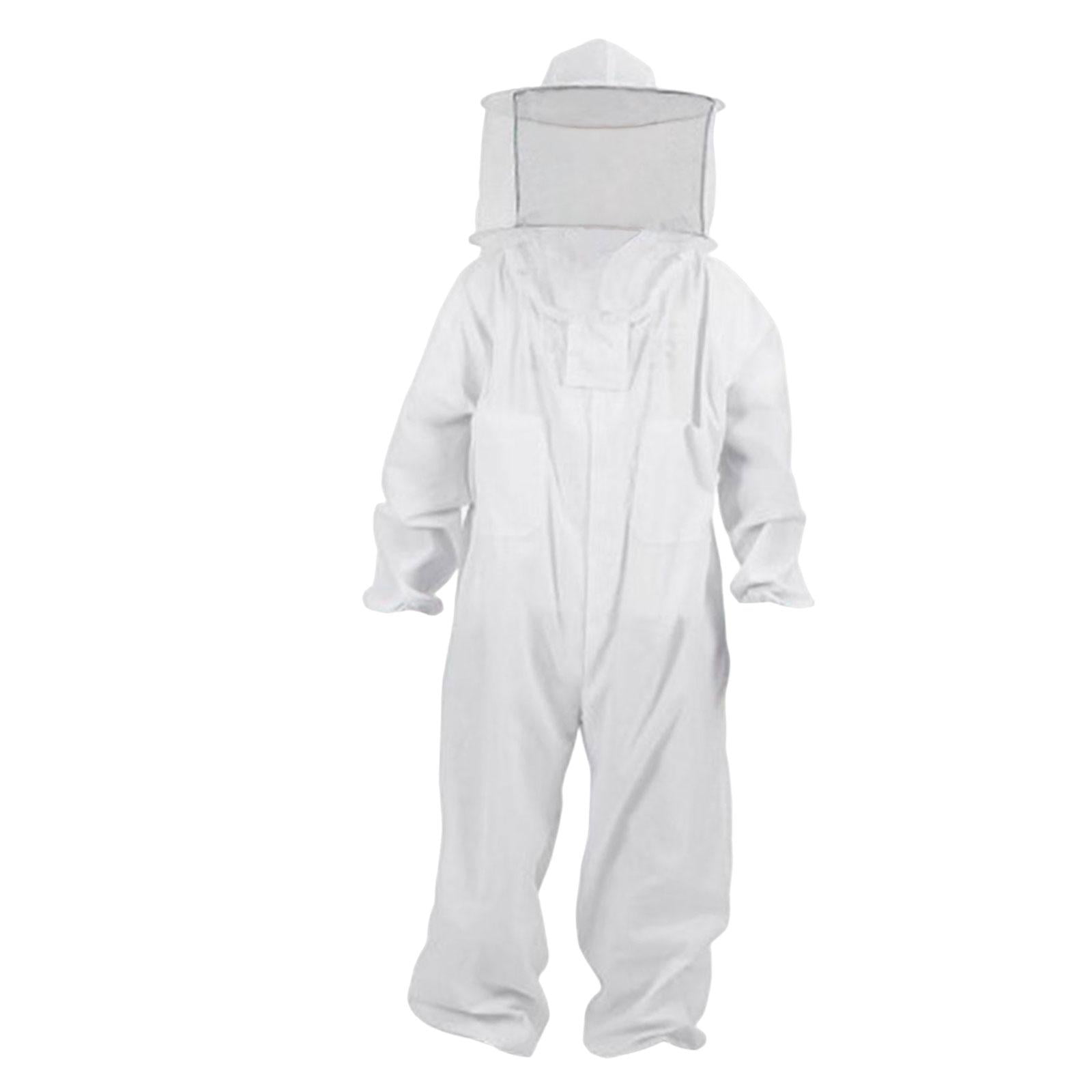 Magideal - Chaqueta De , Apicultura Suave Profesional, Equipo De Protección De Velo De Apicultura, Traje De Apicultor De Cuerpo Completo Con Sombrero , Blanco Xxl Multi