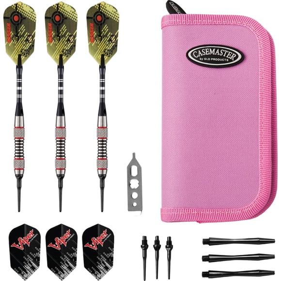 Darts Viper Ranger, punta blanda de tungsteno, 18 g, con funda Casemaster