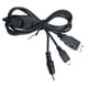 thumbnail image 3 of Cable De Datos De Alta Velocidad De Carga Usb 2 En 1 Para Sony Psp 1000 2000 3000 Negro, 3 of 5
