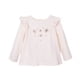 thumbnail image 1 of Polera Bebé Niña Manga Larga Floral Rosado Oscuro, 1 of 3
